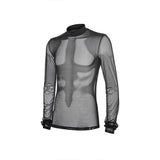 Men's Body Shaping Waistband Belly Shaping Mesh Fabric Body Shaping Top