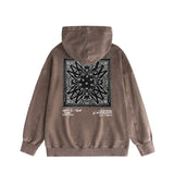 Amiri washed hoodie simple standard square scarf distressed printing