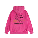 Amiri washed hoodie billiard sketch washed distressed printing