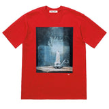 Mens T-shirts 21SS Fxxk Tee Dirty Candle Smoke Print Loose Short Sleeve Crew Neck T-Shirt