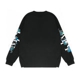 Amiri long sleeve shirts overlapping letter dragon printing