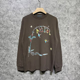 Amiri long sleeve shirts hummingbird printing