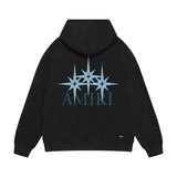 Amiri hoodie bone crack star print