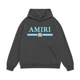 Amiri hoodie colorfulletter horizontal strip printing
