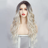 Women's Wigs Long Curly Hair Fiber Headgear Wigs