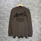 Amiri long sleeve shirts california limited bone crack printing