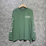 Amiri long sleeve shirts new bone sleeve printing