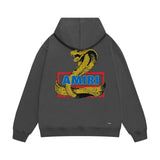 Amiri hoodie king cobra gold printing