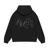 Amiri hoodie overlapping letter print