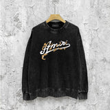 Amiri washed sweatshirt Yeman letter print washed old