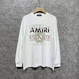 Amiri long sleeve shirts lion medal printing