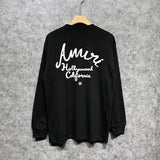 Amiri long sleeve shirts california hollywood letterprinting