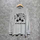 Amiri long sleeve shirts stroke five-pointed star printing