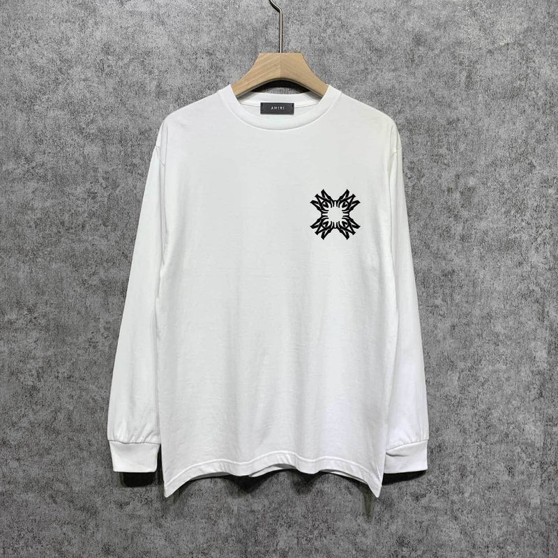 Amiri long sleeve shirts simple letter print