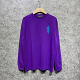 Amiri long sleeve shirts vertical small overlapping letterprinting