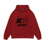 Amiri hoodie spotted five-pointed star print