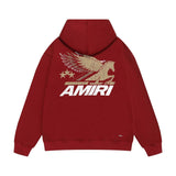Amiri hoodie mottled pegasus print