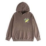 Amiri washed hoodie star point wings printing distressed printing