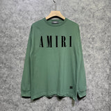 Amiri long sleeve shirts classic letter spider print