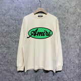 Amiri long sleeve shirts oval letterprinting