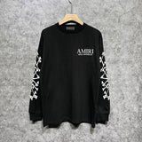 Amiri long sleeve shirts new bone sleeve printing
