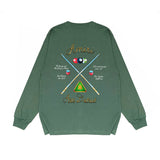 Amiri long sleeve shirts billiard cue printing