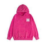 Amiri washed hoodie simple letterprinting