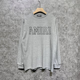 Amiri long sleeve shirts bevel letterprinting