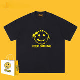 Drew T Shirts Smiley Face Short Sleeve Fashion Printed T-shirt