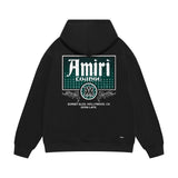 Amiri hoodie flower diamond nameplate printing