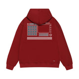 Amiri hoodie tv channel shape printing