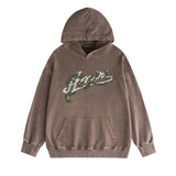 Amiri washed hoodie ye manletter washed distressed printing