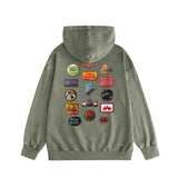 Amiri washed hoodie multi-chapter distressed printing