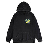 Amiri washed hoodie star point wings printing distressed printing
