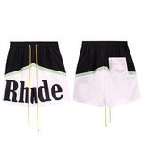 Rhude Shorts Casual Sports Elastic Shorts Beach Shorts