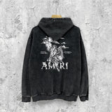 Amiri washed hoodie MA washed old print