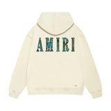 Amiri hoodie waist flower camouflage letterprinting