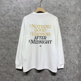 Amiri long sleeve shirts earth letter printing