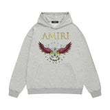 Amiri hoodie five-pointed star flying eagle print