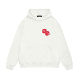 Amiri hoodie red dice printing