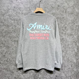 Amiri long sleeve shirts wine glass letterprinting