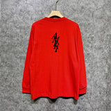 Amiri long sleeve shirts vertical small overlapping letterprinting