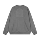 C.e sweatshirt fall and winter c.e japanese style washed distressed batik gray jacquard round neck pullover sweatshirt