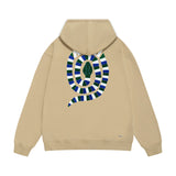 Amiri hoodie patchwork color snake print