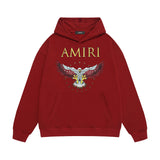 Amiri hoodie five-pointed star flying eagle print