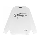 Amiri long sleeve shirts needlework letterprinting