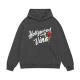 Amiri hoodie hollywood rose printing