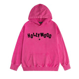 Amiri washed hoodie hollywood letter washed distressed printing