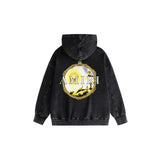 Amiri washed hoodie magic mirror printing
