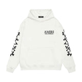 Amiri hoodie new bone sleeve printing